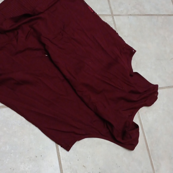 Denim 24/7 Dark Red Sequin Camisole - Picture 2 of 3